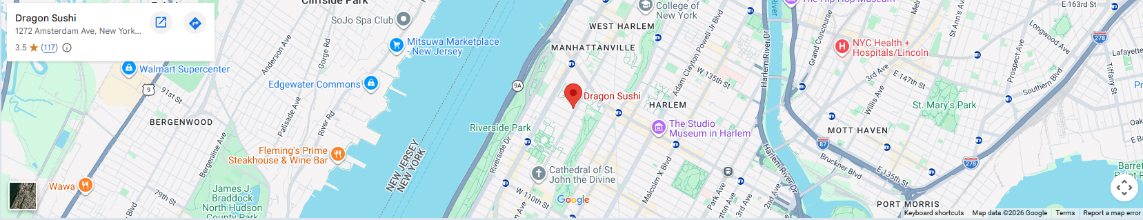 Location 1272 Amsterdam Ave, New York, NY 10027